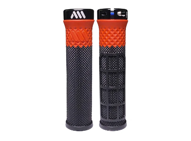 Kevlar bicycle grips-AMS Cero Lock-On Grip - Black-Red