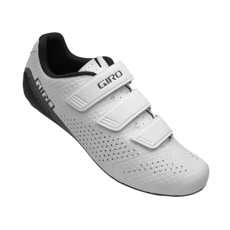 cycling clothing with steady grip-Giro Stylus Road Shoe - White - 2023