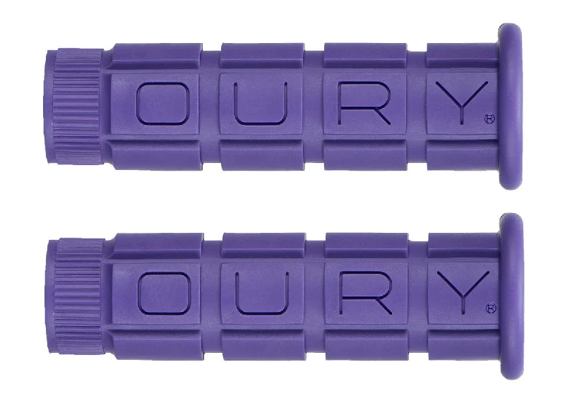 multi-layer bicycle grips-Oury Single Compound MTB Grips - Purple