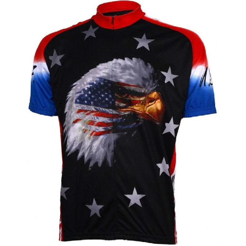 cycling clothing with muscle support-Men's American Eagle Road Bike Jersey