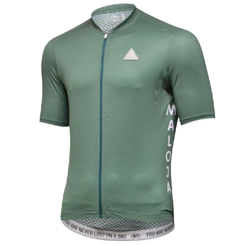 cycling clothing with deep layers-Maglia Maloja PlansM Breeze - Verde