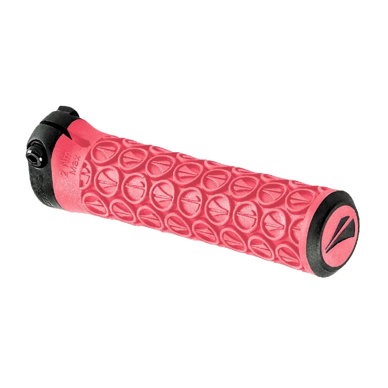 electric ombre bicycle grips-SDG Slater Jr Lock-On Grips - Red