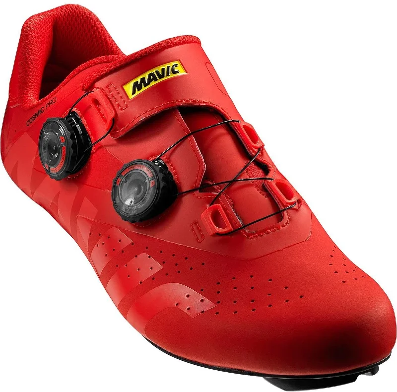 cycling clothing for sunset rides-Mavic Cosmic Pro Road Shoe - Fiery Red