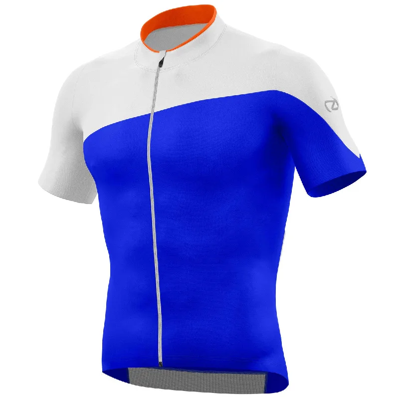 cycling clothing with relaxed fit-Maglia DKB Nizza - Bianco blu