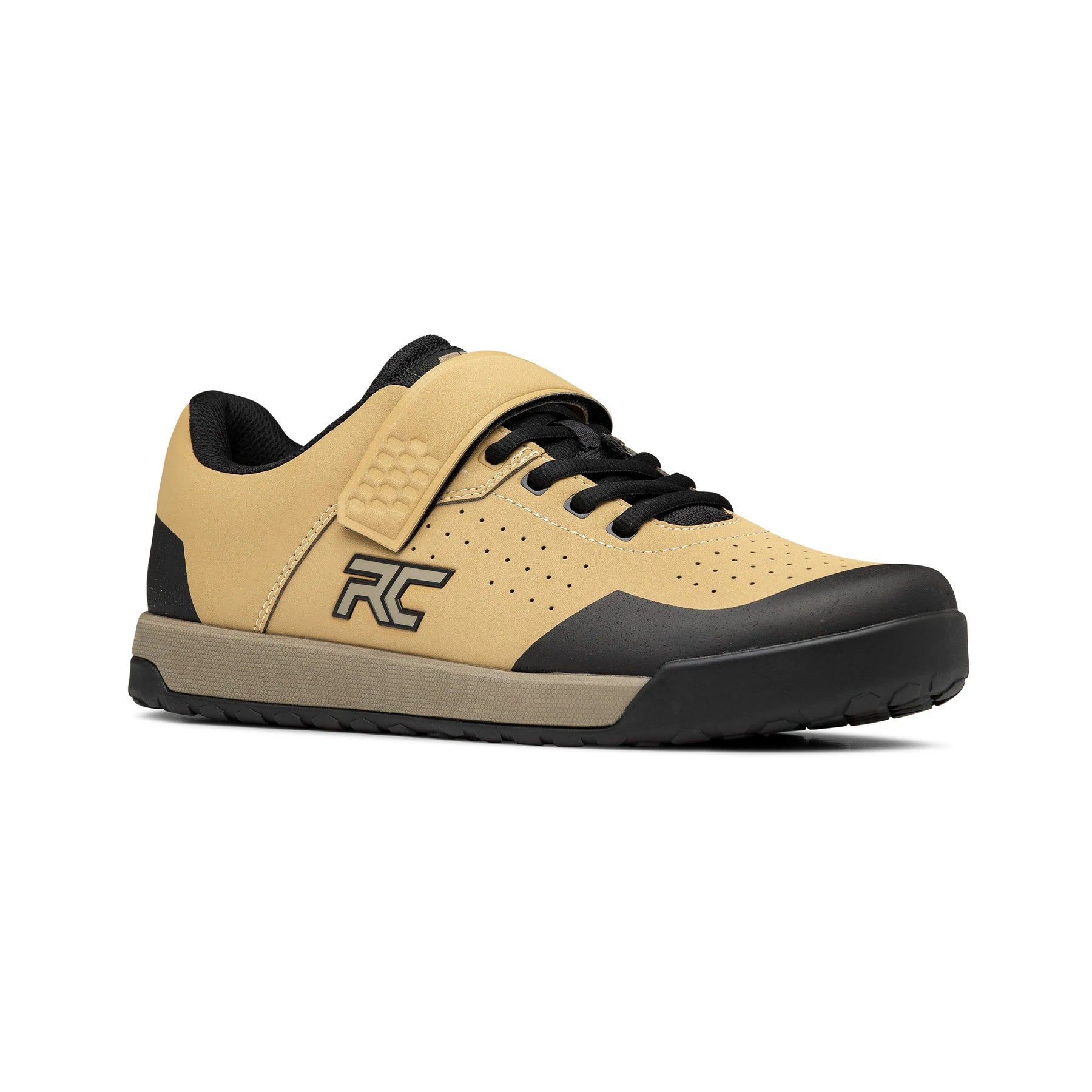 custom-fit cycling clothing online-Ride Concepts Hellion Clipless MTB Shoe - Khaki-Black - 2022