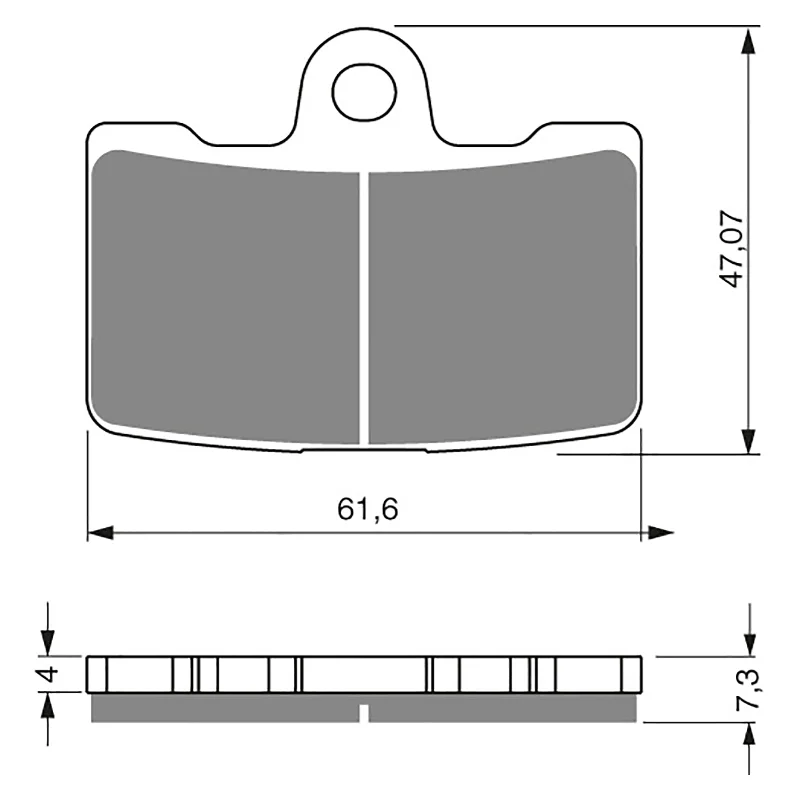 GOLDfren Brake Pads - S3 Sintered Sports (PBPH395)