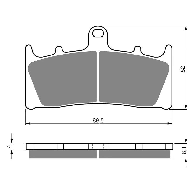 GOLDfren Brake Pads - S3 Sintered Sports (PBPH122)