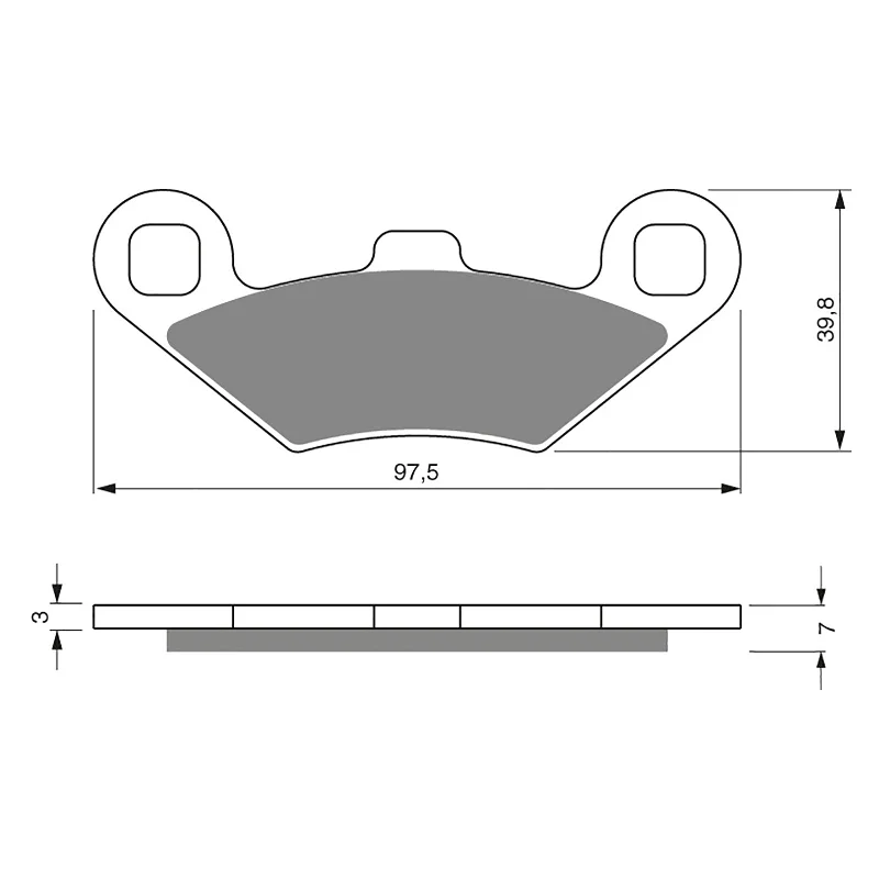 GOLDfren Brake Pads - K5 Off-Road Racing (PBPR159)