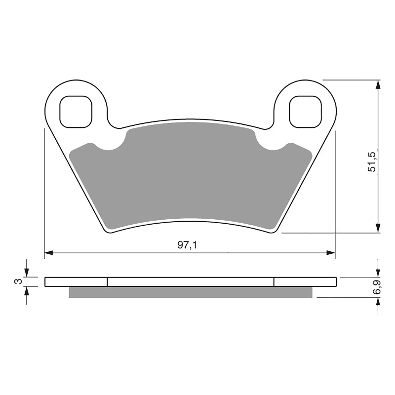 GOLDfren Brake Pads - K5 Off-Road Racing (PBPR315)