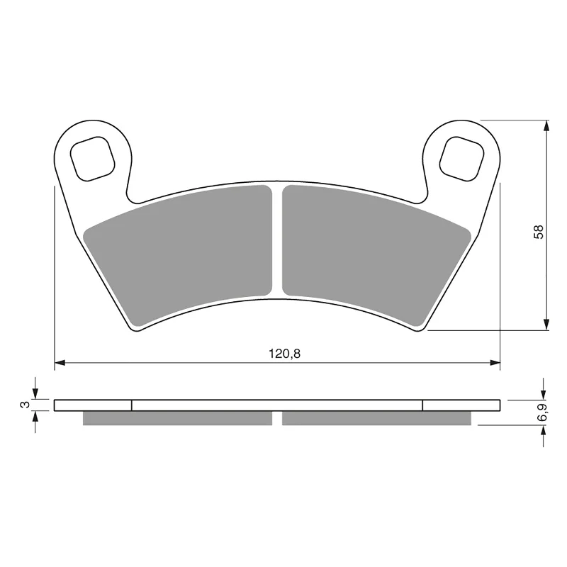 GOLDfren Brake Pads - K5 Off-Road Racing (PBPR483)