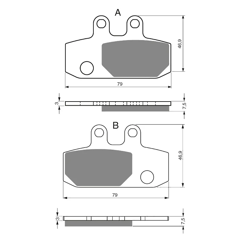 GOLDfren Brake Pads - S3 Sintered Sports