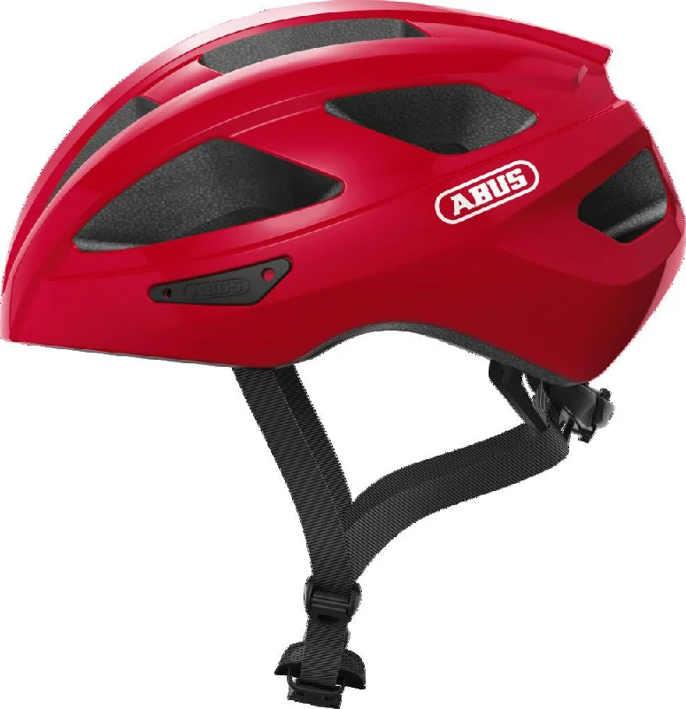 Bicycle helmet wind shield-Abus Macator Helmet - Blaze Red