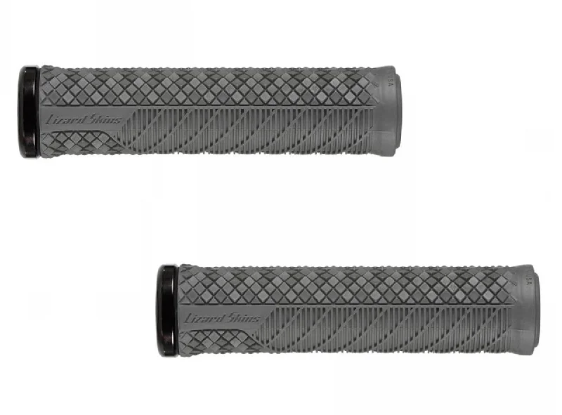 lightweight e-bike grips-Lizard Skins Charger Evo Single-Sided Lock-On Grips - Graphite