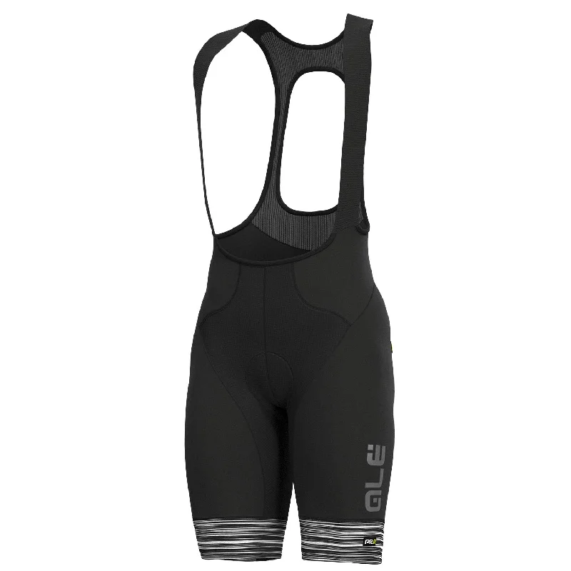 cycling clothing for low light-Salopette Ale Graphics PRR The end - Nero bianco