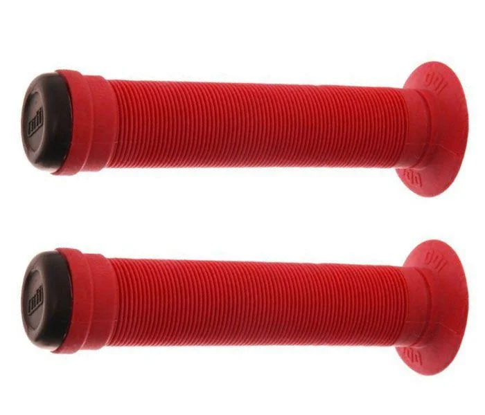 commuter mixed terrain grips-ODI Longneck ST BMX Grips - Red