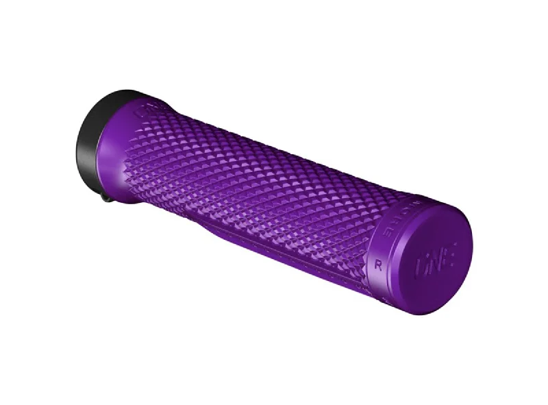 red adventure bike grips-OneUp Lock-On Grips - Purple