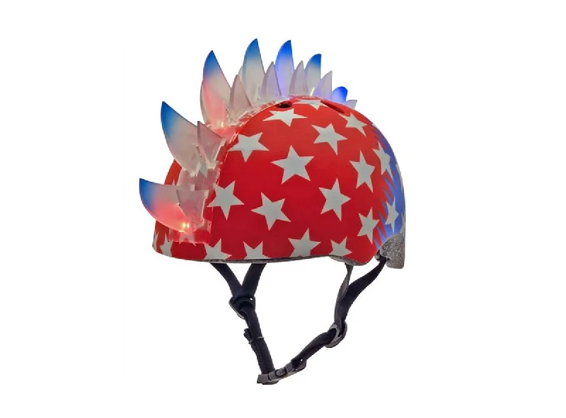 Bicycle helmet driver alert-C.Preme Raskullz Child Safety Helmet - 5 Plus - Bolt LED-Red