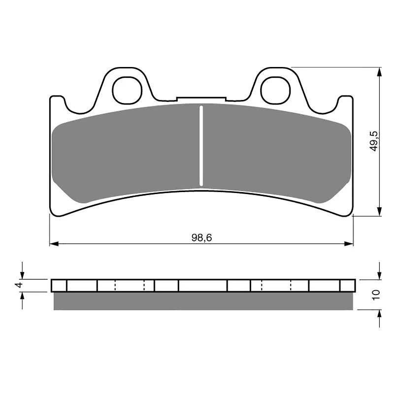 GOLDfren Brake Pads - S3 Sintered Sports (PBPH121)