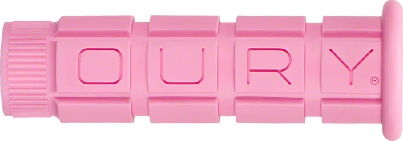 short grooved bicycle grips-Oury Mountain Grips Bubblegum Pink