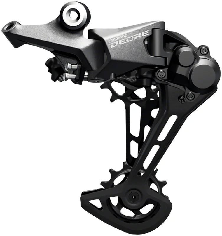 Bicycle chainstay guard width-Shimano Deore RD-M5100-SGS Rear Derailleur - 11-Speed Long Cage Black