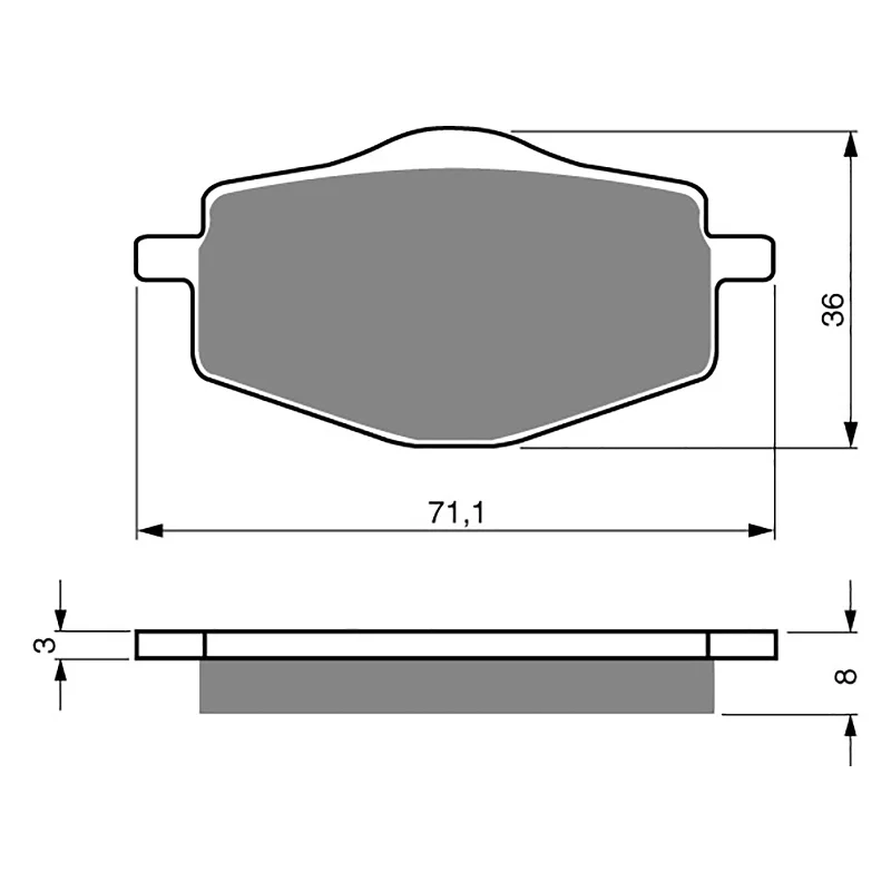 GOLDfren Brake Pads - S3 Sintered Sports (PBPH31)