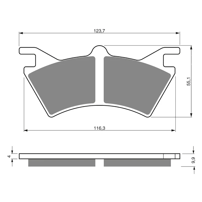 GOLDfren Brake Pads - K5 Off-Road Racing (PBPR286)