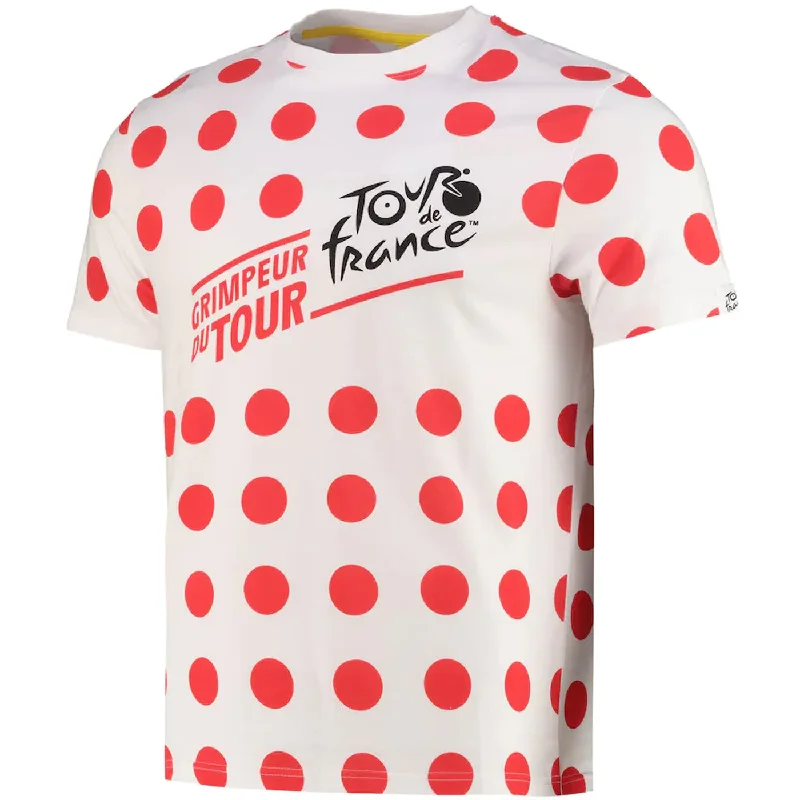 cycling clothing with low design-T-Shirt Tour de France Leader - Polka Dot