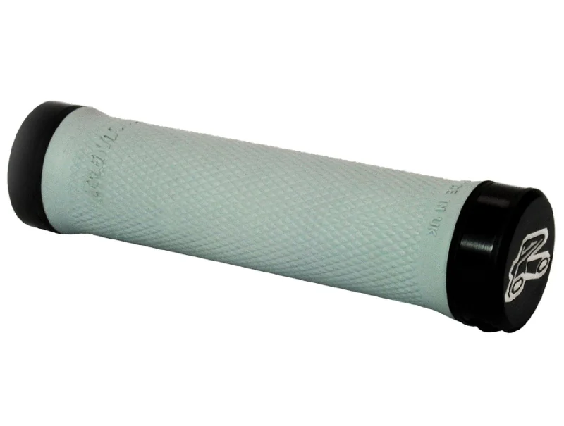 firm rainproof bicycle grips-Renthal Lock-On Grips - Light Grey