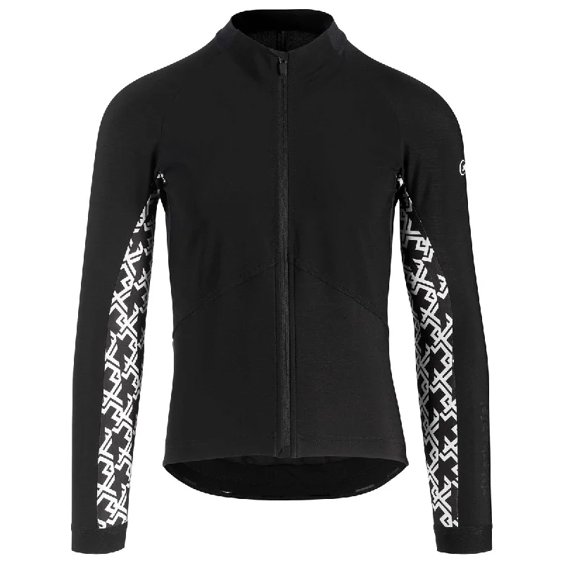 cycling clothing for tough paths-Giubbino Assos Mille GT Spring Fall - Nero