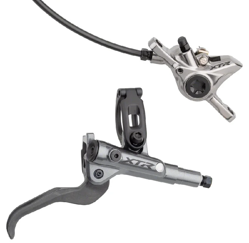 Road bike frame guard dropout-Shimano XTR BL-M9100/BR-M9100 Disc Brake Lever - Front Hydraulic Post Mount Gray