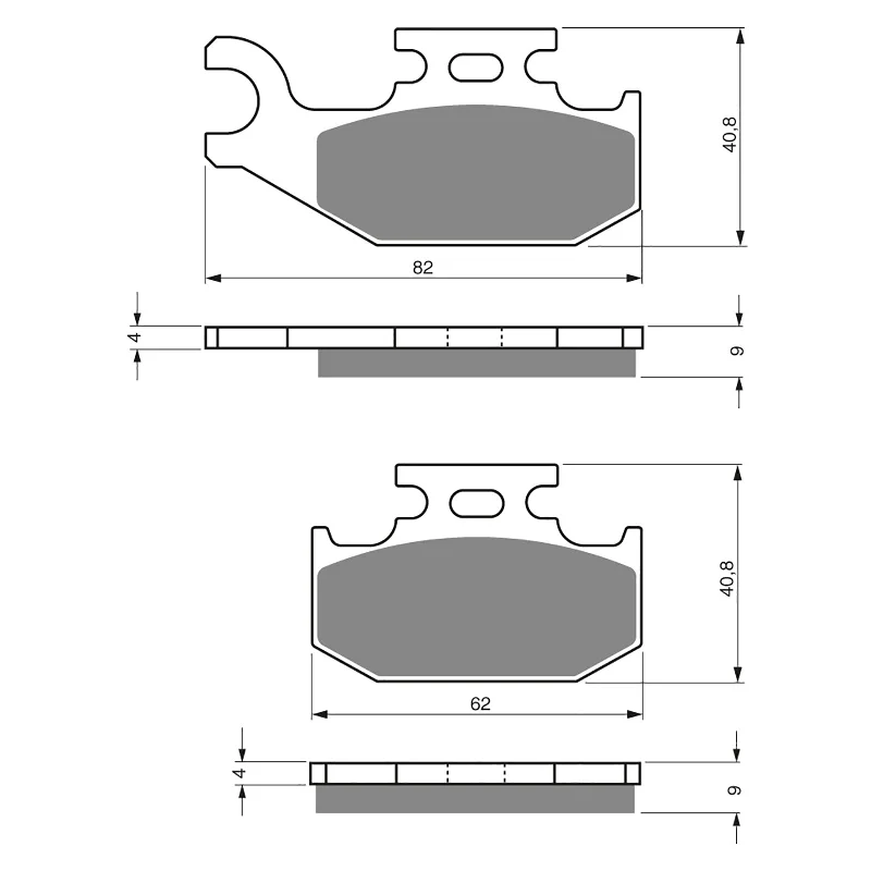 GOLDfren Brake Pads - K5 Off-Road Racing (PBPR292)