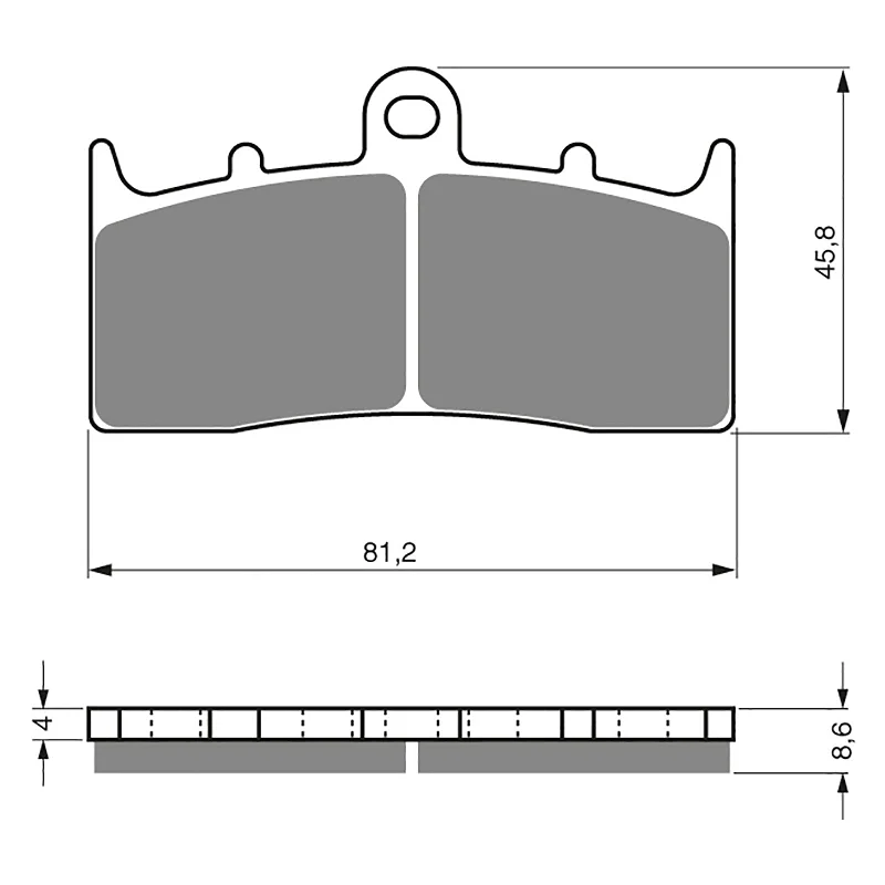 GOLDfren Brake Pads - S3 Sintered Sports (PBPH271)