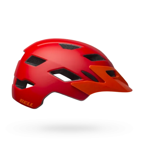 Bicycle helmet airflow system-Bell Sidetrack Child Helmet - Matt Red-Orange - 2019