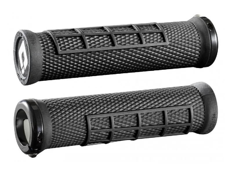 touring compact bicycle grips-ODI Elite Flow Lock-On Grips - Black