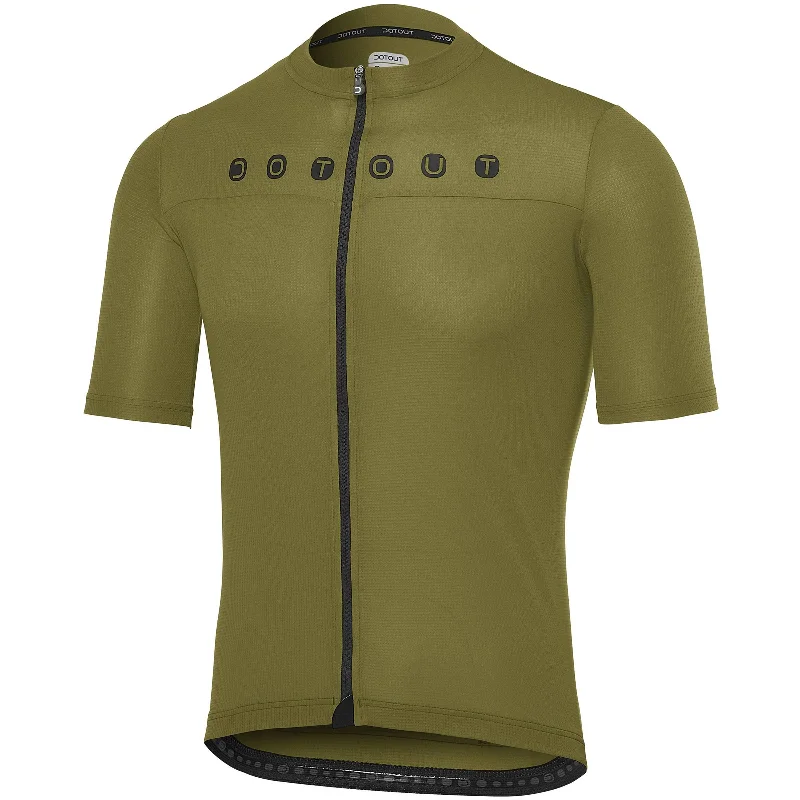 cycling clothing with squad logos-Maglia Dotout Signal - Verde