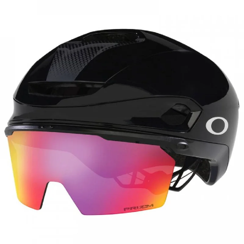 Bicycle helmet jaw support-Casco Oakley ARO7 Road Mips Ice - Nero