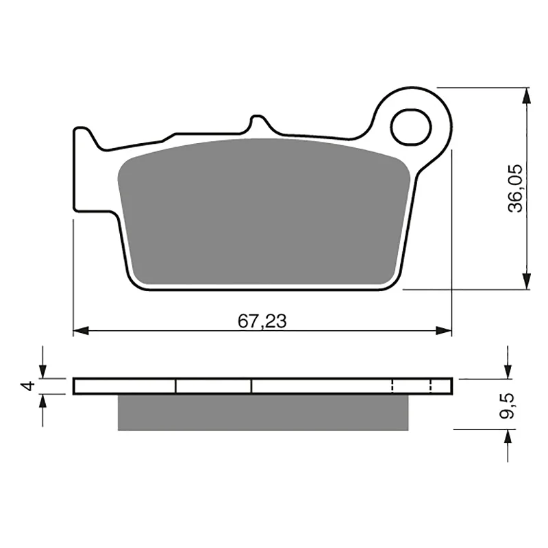 GOLDfren Brake Pads - K5 Off-Road Racing (PBPR326)