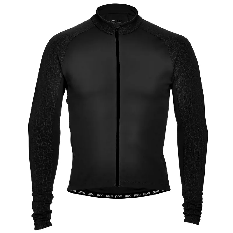 cycling clothing with comfy straps-Maglia maniche lunghe Poc Avip Ceramic Thermo - Nero