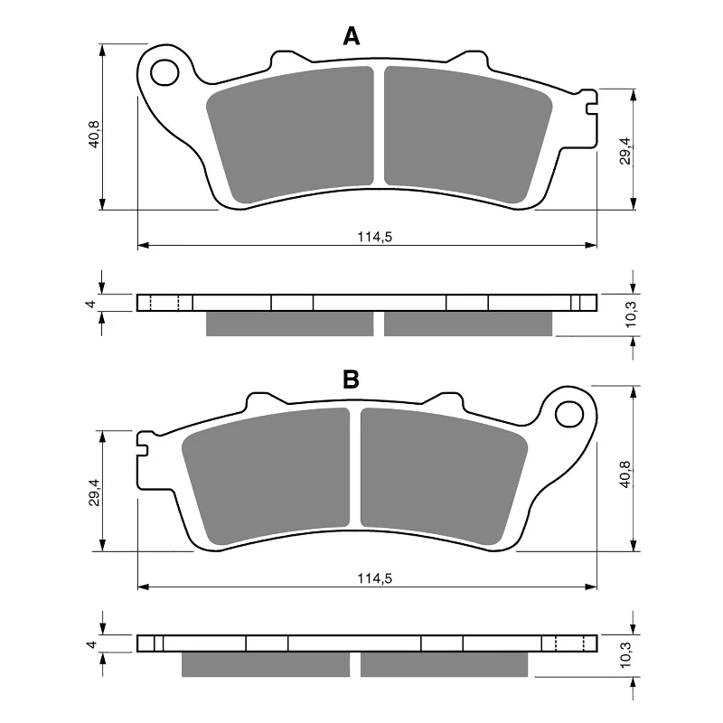 GOLDfren Brake Pads - S3 Sintered Sports (PBPH371)