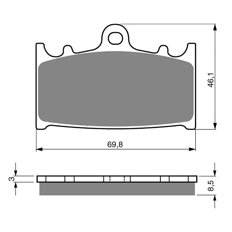 GOLDfren Brake Pads - S3 Sintered Sports (PBPH53)