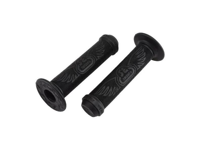 professional mixed terrain grips-SE Bikes Racing Wing BMX Grips - Black