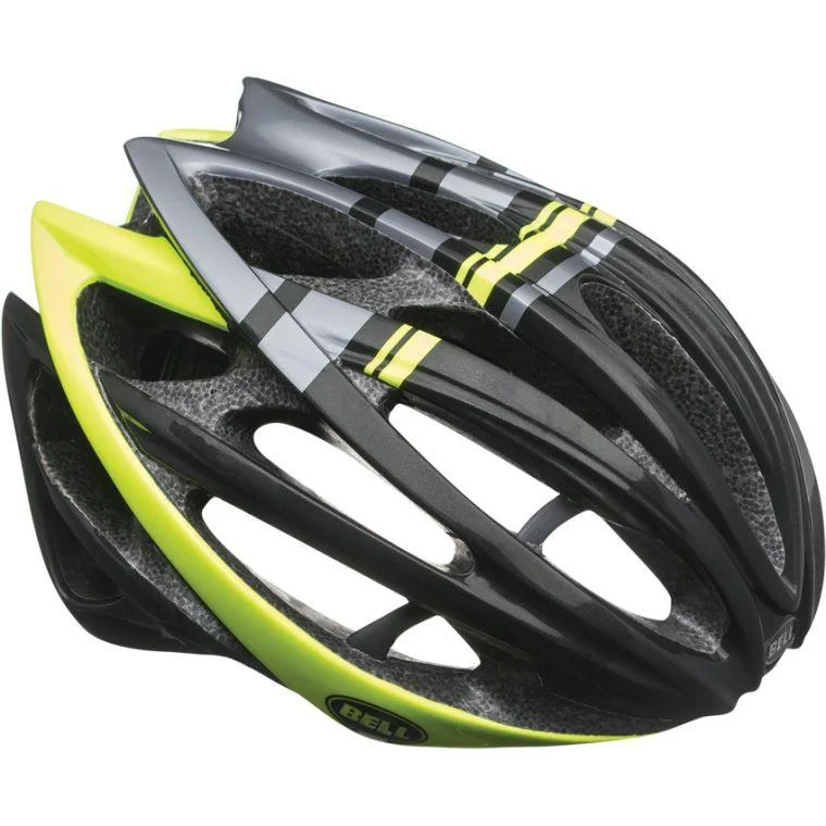 Bicycle helmet comfort pads-Bell Gage Road Helmet - Matt Black-Yellow