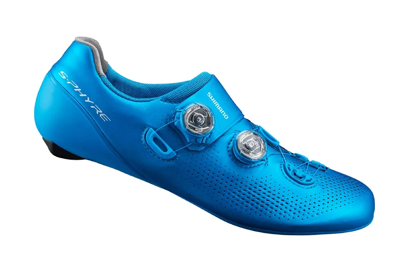 cycling clothing with fine mesh-Shimano SH-RC901 S-Phyre Shoe Blu 43