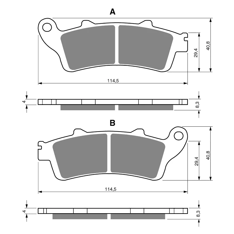 GOLDfren Brake Pads - S3 Sintered Sports (PBPH247)