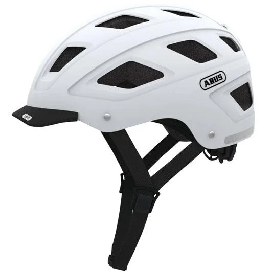 Bicycle helmet open vents-Abus Hyban City Helmet - Polar Matt White