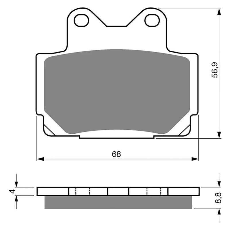 GOLDfren Brake Pads - S3 Sintered Sports (PBPH33)