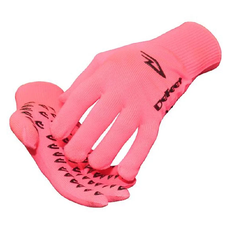 cycling clothing with fast snaps-Guanti DuraGlove Defeet ET - Rosa