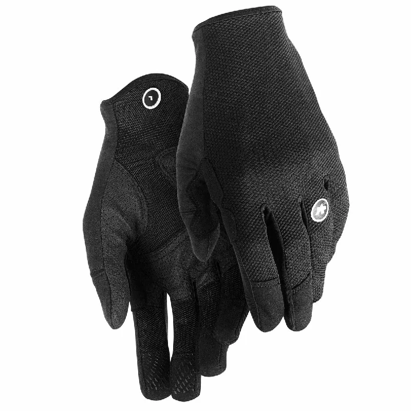 cycling clothing with smooth seams-Guanti Assos TRAIL FF - Nero