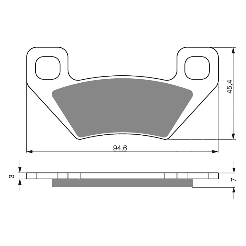 GOLDfren Brake Pads - K5 Off-Road Racing (PBPR344)