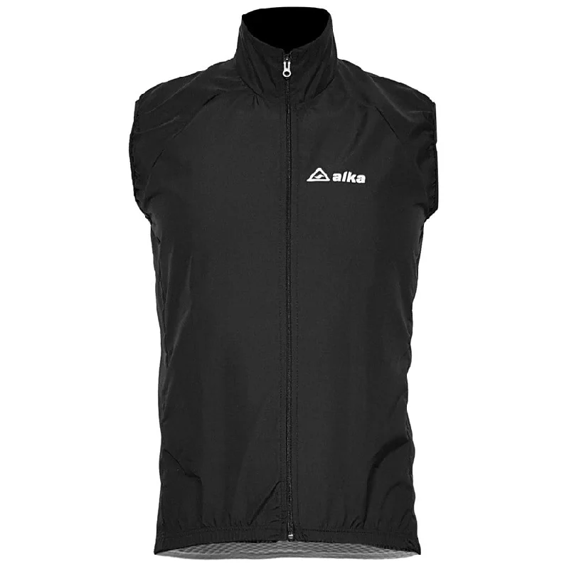 cycling clothing with fine stripes-Gilet Alka Star - Nero